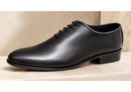 Pantofi barbati eleganti din piele naturala de culoare neagra GKR119N